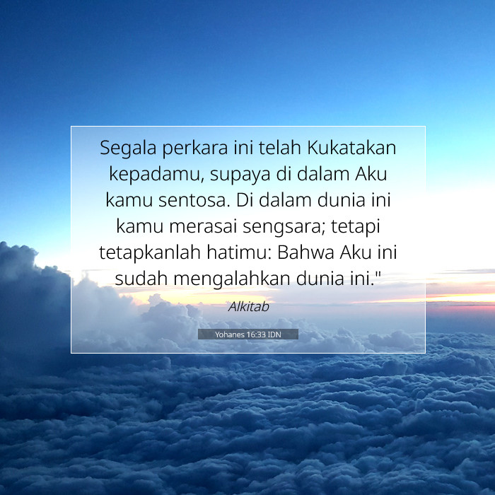 Yohanes 16:33 Komentar Alkitab