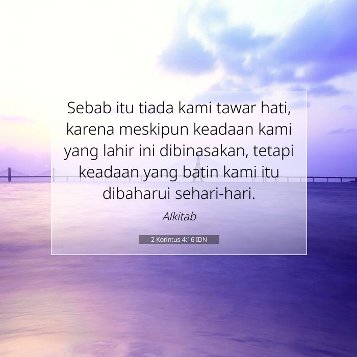 2 Korintus 4:16 Komentar Alkitab