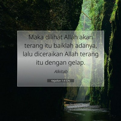 Kejadian 1:4 Ayat Alkitab Dijelaskan