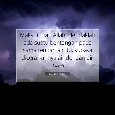 Kejadian 1:6 Ayat Alkitab Dijelaskan