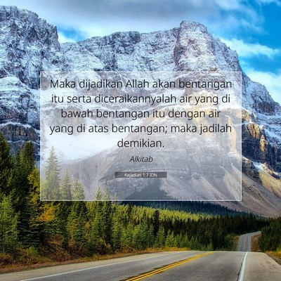 Kejadian 1:7 Ayat Alkitab Dijelaskan