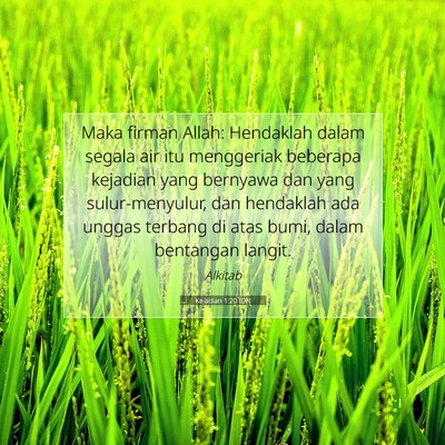 Kejadian 1:20 Ayat Alkitab Dijelaskan