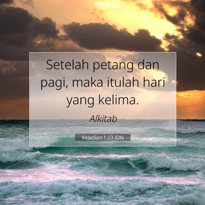 Kejadian 1:23 Ayat Alkitab Dijelaskan