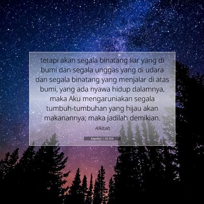 Kejadian 1:30 Ayat Alkitab Dijelaskan