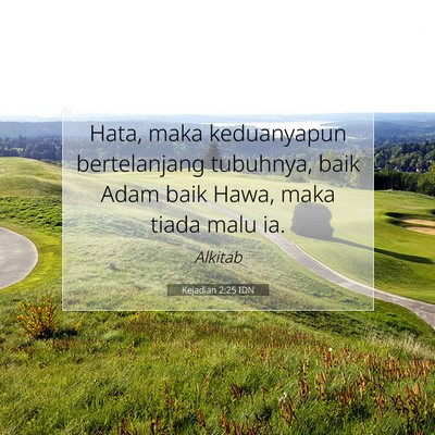 Kejadian 2:25 Ayat Alkitab Dijelaskan
