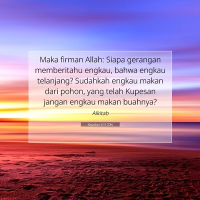 Kejadian 3:11 Ayat Alkitab Dijelaskan