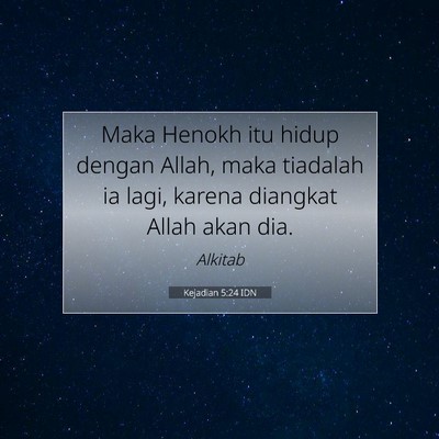 Kejadian 5:24 IDN Gambar Ayat Alkitab