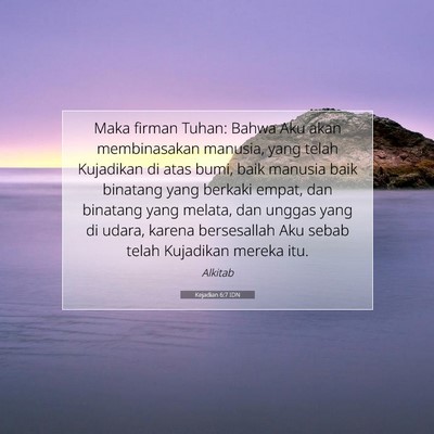 Kejadian 6:7 IDN Gambar Ayat Alkitab