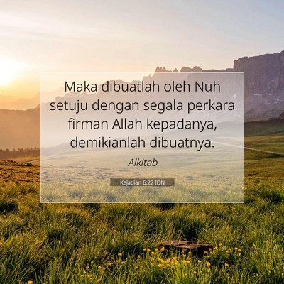 Kejadian 6:22 IDN Gambar Ayat Alkitab