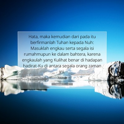 Kejadian 7:1 IDN Gambar Ayat Alkitab