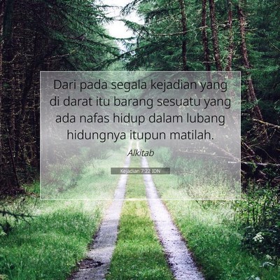 Kejadian 7:22 Ayat Alkitab Dijelaskan