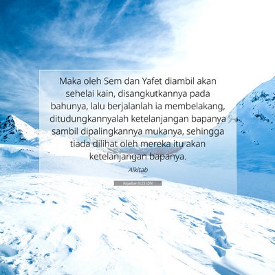 Kejadian 9:23 Ayat Alkitab Dijelaskan