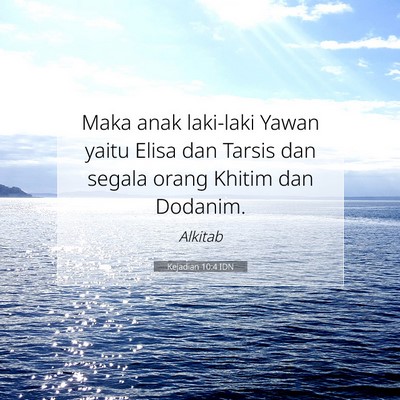 Kejadian 10:4 Ayat Alkitab Dijelaskan