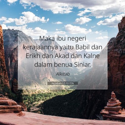 Kejadian 10:10 IDN Gambar Ayat Alkitab