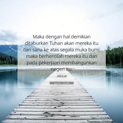Kejadian 11:8 Ayat Alkitab Dijelaskan