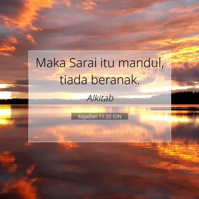 Kejadian 11:30 Ayat Alkitab Dijelaskan