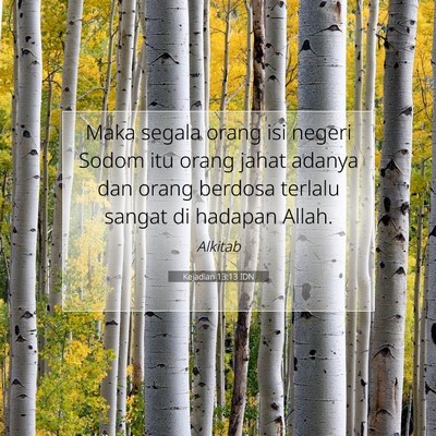 Kejadian 13:13 IDN Gambar Ayat Alkitab