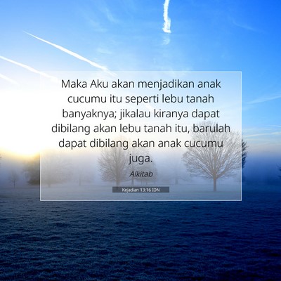 Kejadian 13:16 IDN Gambar Ayat Alkitab