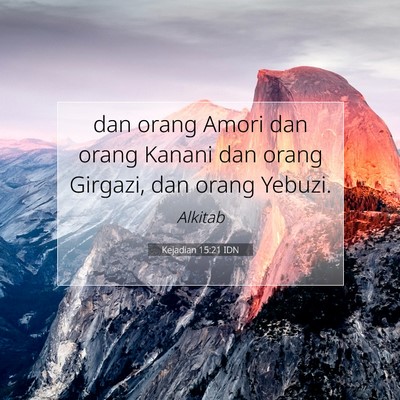 Kejadian 15:21 Ayat Alkitab Dijelaskan