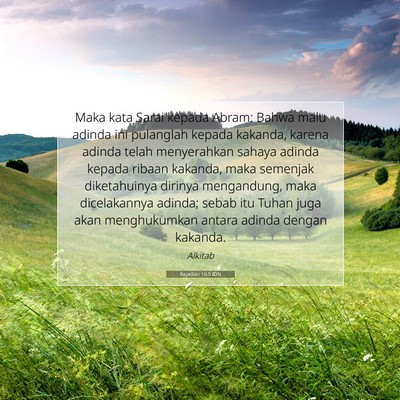 Kejadian 16:5 Ayat Alkitab Dijelaskan