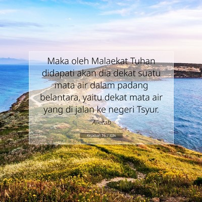 Kejadian 16:7 Ayat Alkitab Dijelaskan