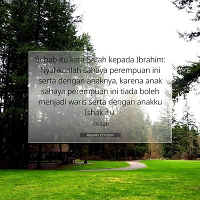 Kejadian 21:10 Ayat Alkitab Dijelaskan