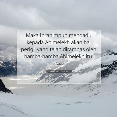 Kejadian 21:25 Ayat Alkitab Dijelaskan