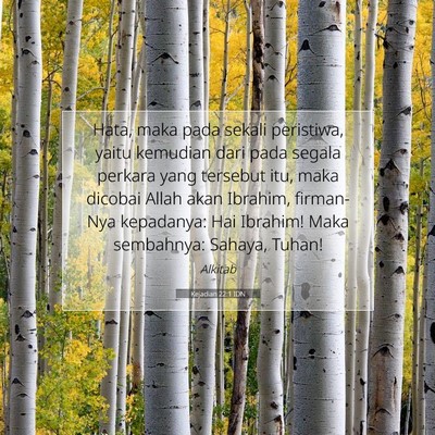 Kejadian 22:1 Ayat Alkitab Dijelaskan