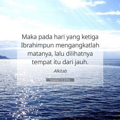 Kejadian 22:4 Ayat Alkitab Dijelaskan