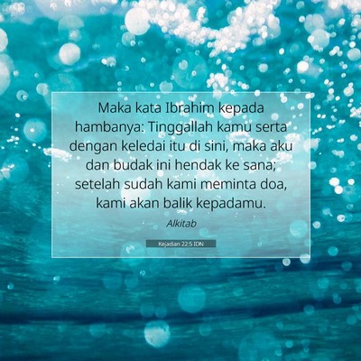 Kejadian 22:5 Ayat Alkitab Dijelaskan
