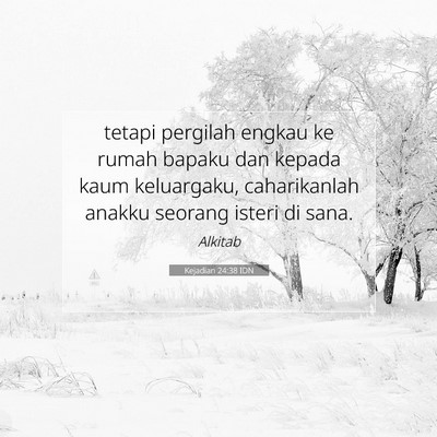 Kejadian 24:38 Ayat Alkitab Dijelaskan