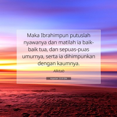 Kejadian 25:8 IDN Gambar Ayat Alkitab