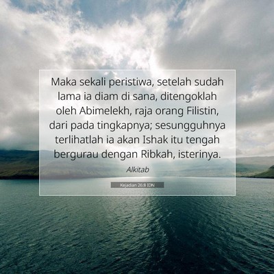 Kejadian 26:8 Ayat Alkitab Dijelaskan