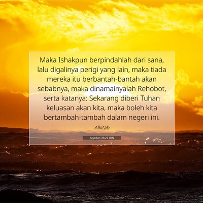 Kejadian 26:22 Ayat Alkitab Dijelaskan