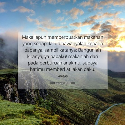 Kejadian 27:31 Ayat Alkitab Dijelaskan
