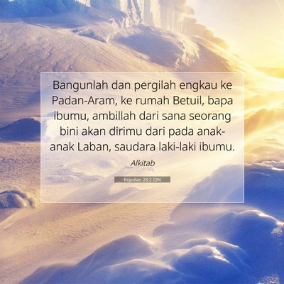Kejadian 28:2 Ayat Alkitab Dijelaskan