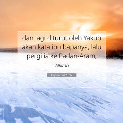 Kejadian 28:7 IDN Gambar Ayat Alkitab