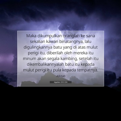Kejadian 29:3 Ayat Alkitab Dijelaskan