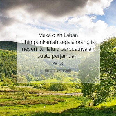 Kejadian 29:22 Ayat Alkitab Dijelaskan