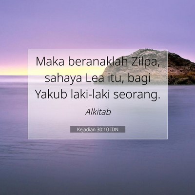 Kejadian 30:10 IDN Gambar Ayat Alkitab