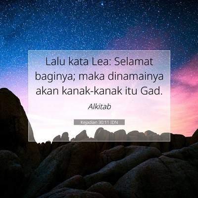 Kejadian 30:11 Ayat Alkitab Dijelaskan