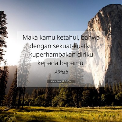 Kejadian 31:6 Ayat Alkitab Dijelaskan