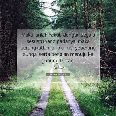 Kejadian 31:21 Ayat Alkitab Dijelaskan