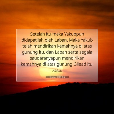Kejadian 31:25 Ayat Alkitab Dijelaskan