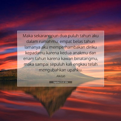 Kejadian 31:41 Ayat Alkitab Dijelaskan