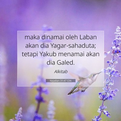 Kejadian 31:47 Ayat Alkitab Dijelaskan