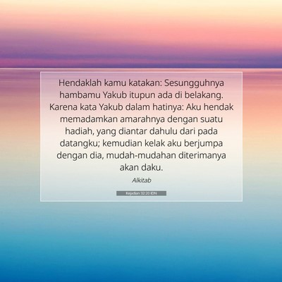 Kejadian 32:20 Ayat Alkitab Dijelaskan
