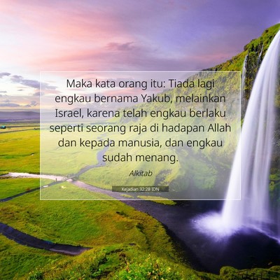 Kejadian 32:28 IDN Gambar Ayat Alkitab