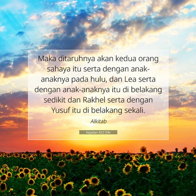 Kejadian 33:2 IDN Gambar Ayat Alkitab