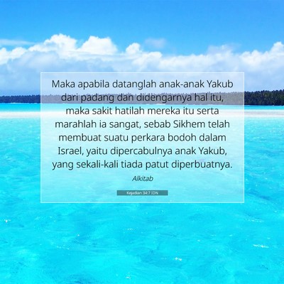 Kejadian 34:7 IDN Gambar Ayat Alkitab
